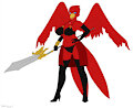 Blazing Wind Maiden Cross by d0m0a