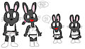 Black Rabbit Family Underwear and Socks by CaribbeanForever1