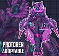 [ADOPTABLE] / Protogen Obsidusk