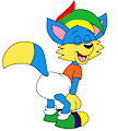 Shield Wing the Fox butt pose with Shirt by CartoonFoxArt2002