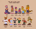 Get Along Gang Lineup (Side Char Line up) by Chimaera