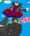 Attack On Aurelia: Aurelia About To Step On You by Jaredthefox92