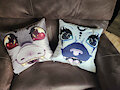 Seashell & Yuki Pillows by BunnyMellow