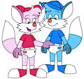Skyline Pokes Skyler's Belly Button by CartoonFoxArt2002