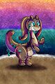 Pooltoy Goodra at the Beach by pierogero