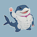 Jeff the Buff Land Shark by LittleHyper