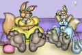 Dingo gals in stockings