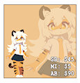 Tiger Adoptable [SOLD] by Mochicake85