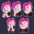Sticker Batch #1 - Mario by ShadeofRae