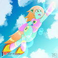 Goldheart patroling the sky by tatemil
