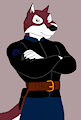Taku - Sergeant of the police and strongest wolf by Rollriver
