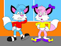 Julian and Jeena Getting Itchy by CartoonFoxArt2002
