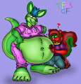 Belly Teasin Eugene by TheRedSkunk