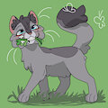 FrostedWish - Warrior cats OC - Art trade by claragonza3