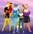 Eevolution siblings by CronicalTonic