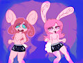 ₍ᐢ. .ᐢ₎ Bunny sleepover  ₍ᐢ. .ᐢ₎ by DemonSigma