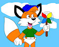 Billy the Fox Doing a Fan in the Wind