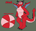 Anthro Koal with ball form (not my art) by Hhyy80