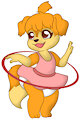 Hula Hoop Pup -By Mouffetter- by DanielMania123