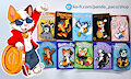 Cool Fortune Cat and Ohter Cute Critter Pins by pandapaco