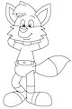 Fox Base Pose by CartoonFoxArt2002