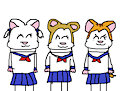 High School Ham Girls by jeremycrimson