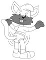 Cat Base Shaking His Booty by CartoonFoxArt2002