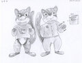 D&B: Benny & Charlie, The Chipmunk Twins by SamytheDragon