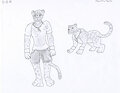 D&B: Zalitapectoc, the Jaguar - Anthro & Feral by SamytheDragon