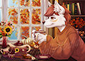 Fall Cozy Tea YCH- Linksign by KuddlyKodiak
