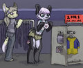 Kahlin and Ferr shopping by Odamn
