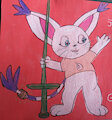 Gatomon as Laff-a-Lympics by Consuelo95