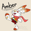 [Art Fight 2025] Amber the Scorbunny by Arcfiend150
