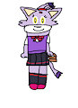 Blaze The Cat Ready For School by jeremycrimson