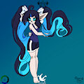 Azure but anime by RavynPain