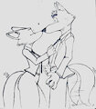 Mr.Wolf x Diane (Sketch) by daBoxx