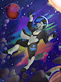 Space Wolf (by ZaruArts on Twitter) by AshiWolf
