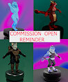 3D model Commissions reminder by GeoWolf