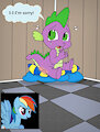 My Little Pony: Friendship is Magic - Spike Punished by Rainbow Dash by CheetorPrime