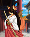 DICKs - Koharu is looking after the temple~ by CottonCaramel