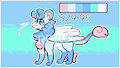 [adoptable] cotton candy lion by paddedpurr
