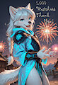 Postcard from Skyrim:1,000 Watchers Finally by TadashiFox