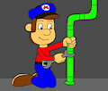 Marvin Brown fixing a pipes