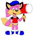 Becky the Fox with a Mallet