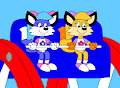 Bluebell and Felicity in the Ferris Wheel
