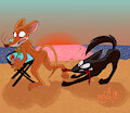 Geronimo Stilton (Coppertone Parody) by TheBigBlackCod