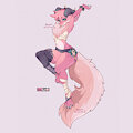 Pink Fluffy Kobold Adopt by HiSpritezzz