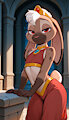 Red Harem princess by Minibit