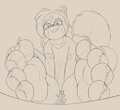 Surrounded by wah paws by Sparkythechu