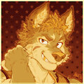 gold wolf what's on his mind by Pakk0u